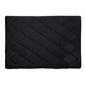 Black Solid Color Bath Rug (17"x24")